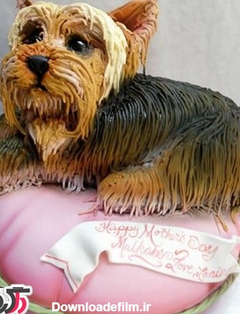 کیک های تولد زیبا به شکل سگ
