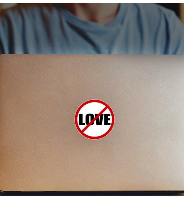 قیمت و خرید استیکر لپ تاپ طرح عشق ممنوع کد 2045