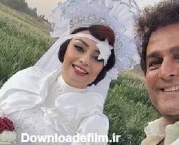 یکتا ناصر در لباس عروس، پشت نیسان آبی/ عکس