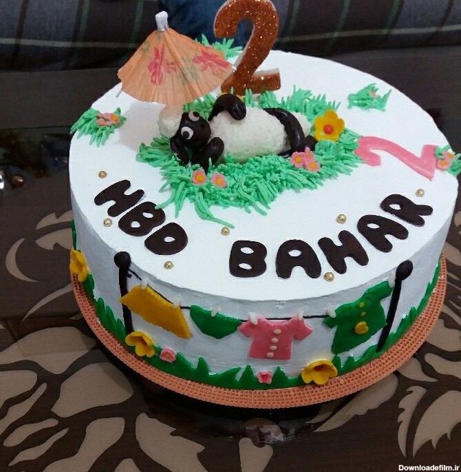 اینم یه کیک دیگه برا ی تولد بهار خانم | سرآشپز پاپیون