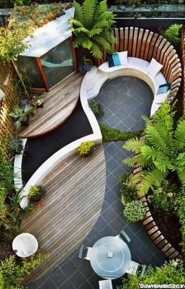 طراحی باغچه های حیاط
