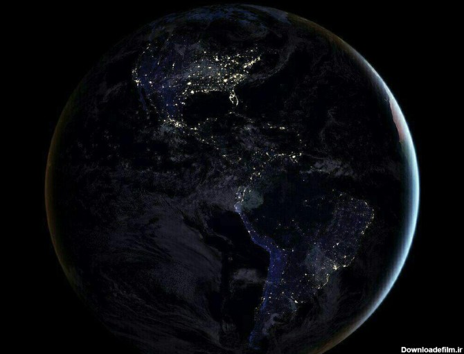 جذاب ترین عکس از کره زمین در شب