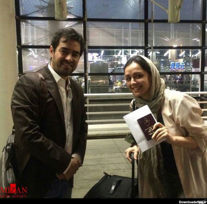 شهاب حسینی و ترانه علیدوستی در فرودگاه کن +عکس