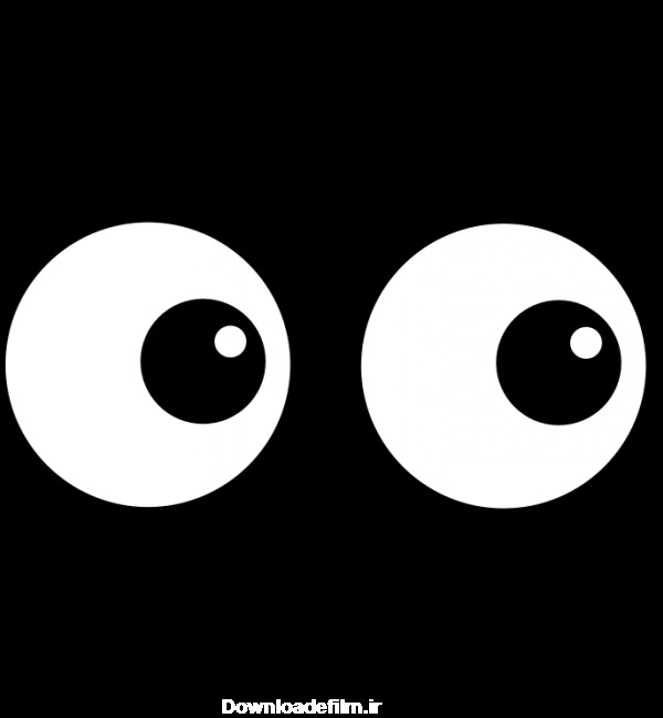 دانلود عکس PNG چشم کارتونی - چشم های گرد کارتونی - Eye PNG Cartoon