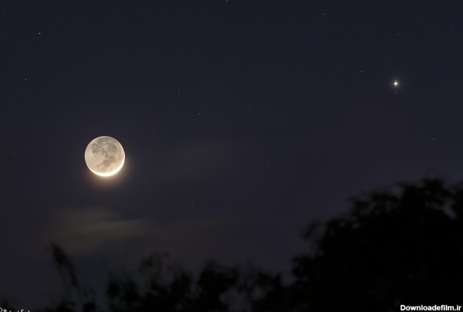 قمرها در آسمان گرگ و میش — تصویر نجومی – فرادرس - مجله‌