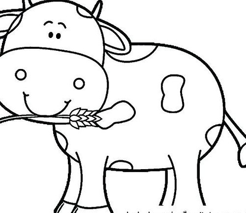 عکس نقاشی گاو کودکانه