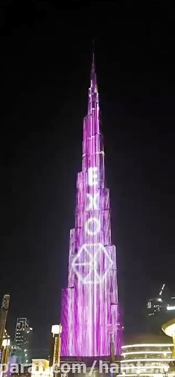 عکس اکسو رو برج خلیفه