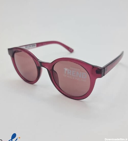 عکس از عینک آفتابی شیشه ای گرد با رنگ قرمز مدل 324-615