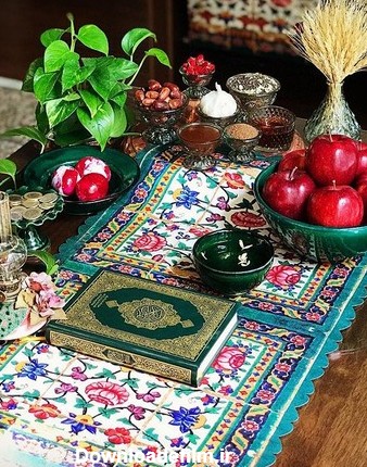 عکس سفره هفت سین | 100 ایده از بهترین سفره های 7سین نوروزی - دلبرانه