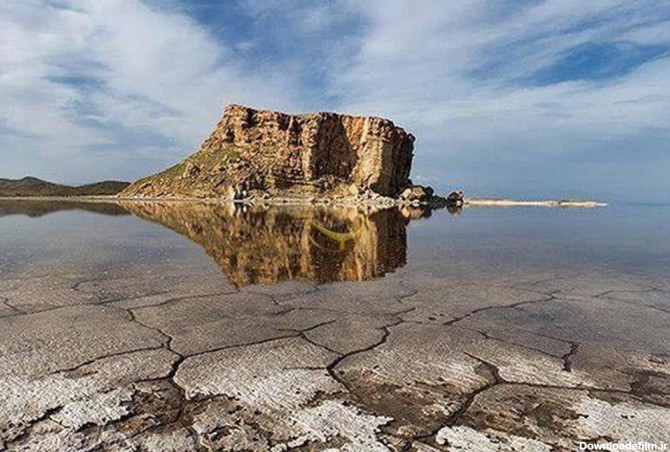 آخرین تصویر هوایی و آمار از دریاچه ارومیه | سایت انتخاب