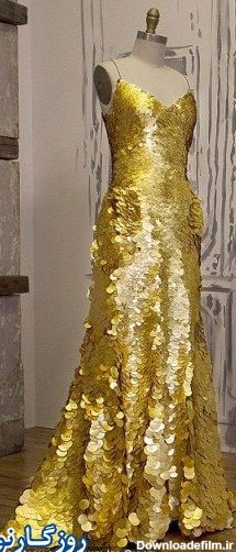 لباس پوشیده شده از طلای 24 عیار +عکس