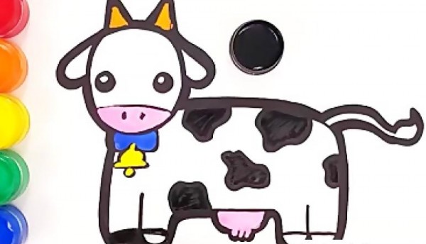 عکس نقاشی گاو کودکانه خاص