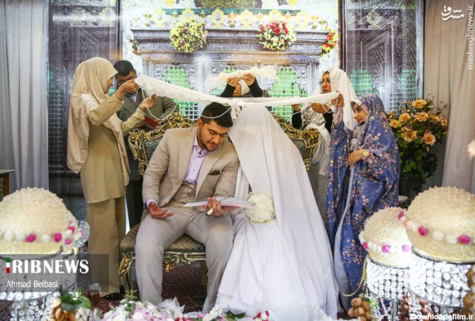 مشرق نیوز - عکس/ مراسم عقد زوج‌های جوان در حرم عبدالعظیم الحسنی