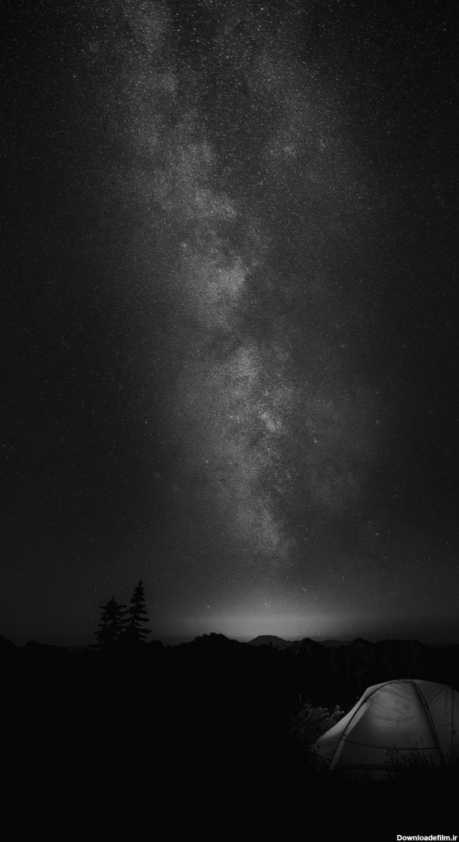 my86-camping-night-star-galaxy-milky-sky-dark-space-bw-dark-wallpaper
