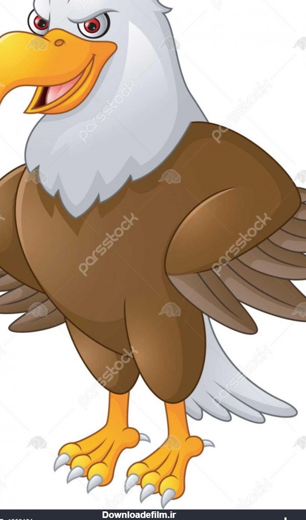 عکس عقاب به صورت کارتونی