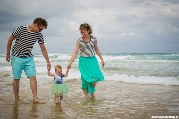 ایده های عکاسی کنار دریا در آتلیه بارداری، نوزاد و کودک فرزند پاک ...