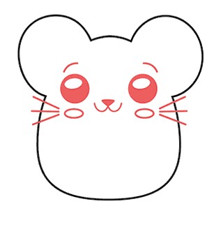 آموزش نقاشی فانتزی موش مرحله 2