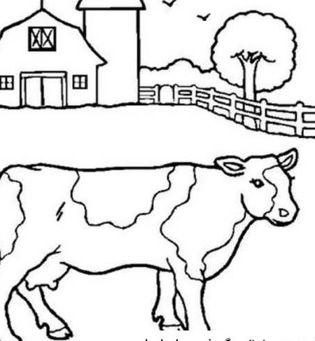 عکس نقاشی گاو کودکانه تازه