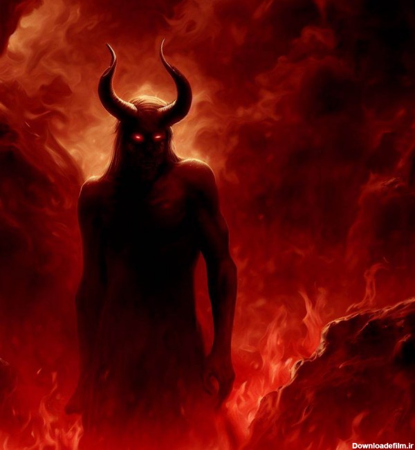 عکس شیطان در جهنم
