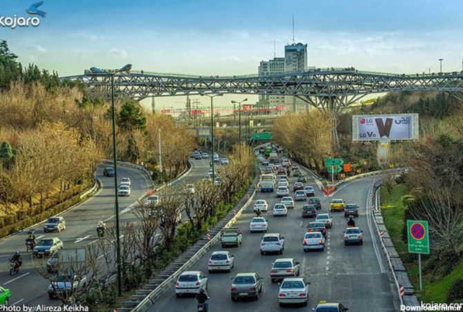 عکس از پل طبیعت تهران