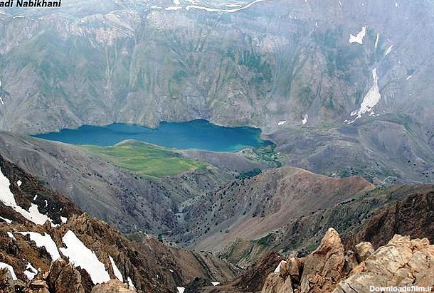 دریاچه گهر لرستان که بر اثر زمین لرزه تشکیل شده + عکس