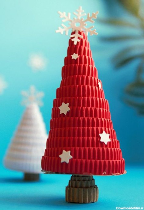 درخت کریسمس - ایده های کاردستی با مقوا جاگورتا