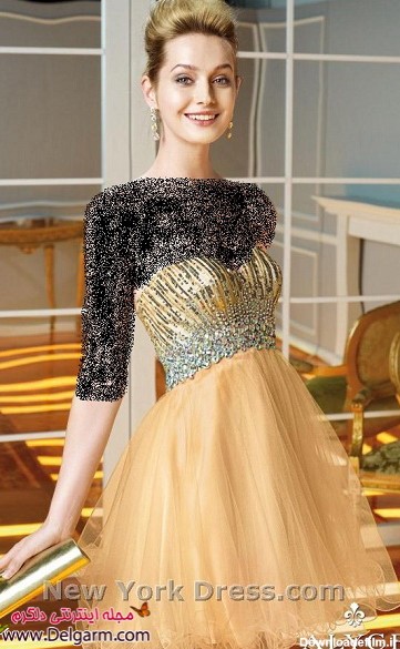 جدیدترین مدلهای لباس مجلسی کوتاه و گیپور 2014