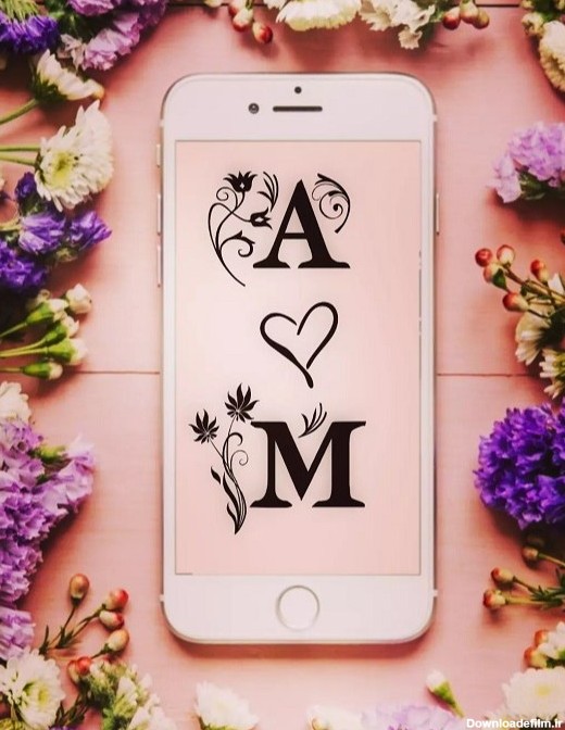 عکس عاشقانه حرف A و M