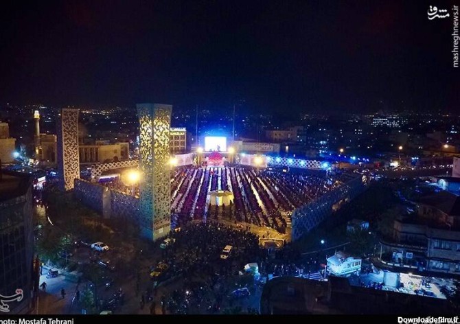 مشرق نیوز - تصاویر هوایی از نظم هیئتی‌ها در میدان امام حسین(ع)