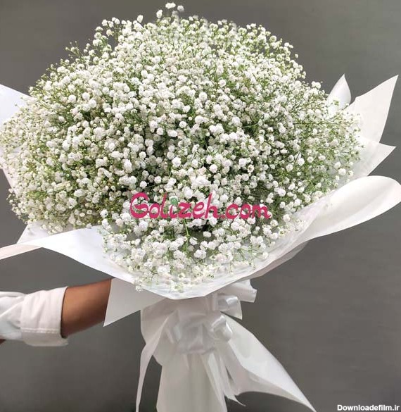 دسته گل ژیپسوفیلا سفید بزرگ