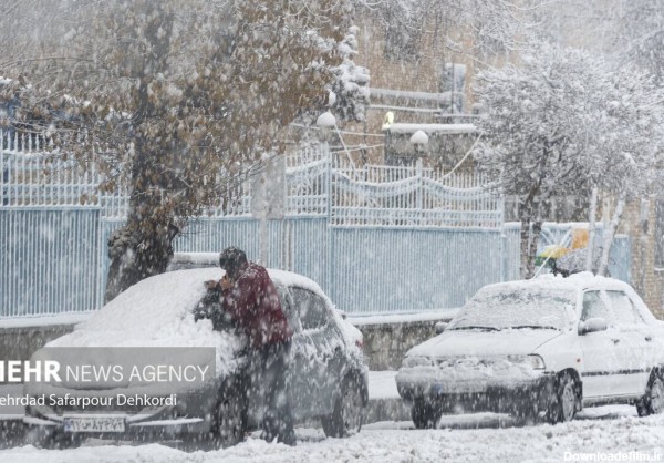 عکس طبیعت برفی ایران