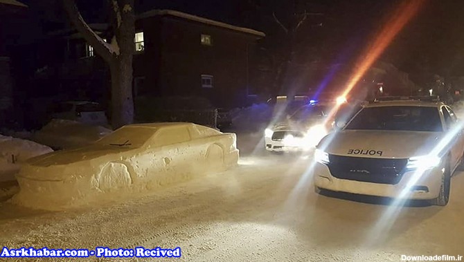 پلیس کانادا سازنده یک ماشین برفی را دستگیر کرد (+عکس) - عصر خبر