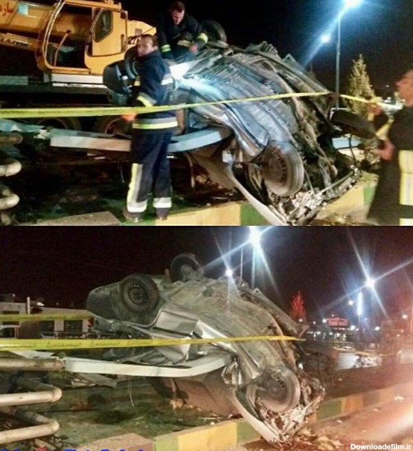 عکس تصادف شیراز دختر و پسر
