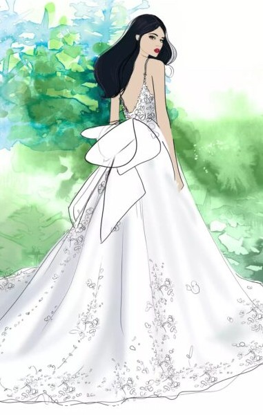 مجموعه عکس دختر کارتونی با لباس عروس (جدید)