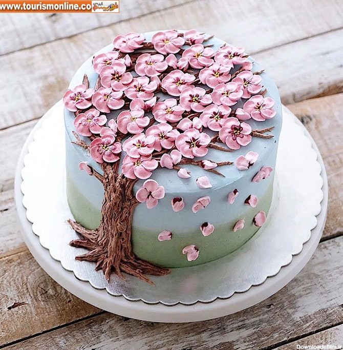کیک هایی با تزیین بهاری! +تصاویر