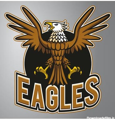 طرح کارتونی نماد و لوگوی عقاب (Eagles Logo) بصورت لایه باز