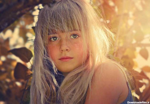 دانلود عکس دختر بچه با موهای بلوند