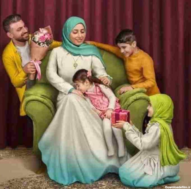 بالاترین: این خانواده خوش ذوق در یک «عکس خانوادگی» «نقشه ایران» را ...