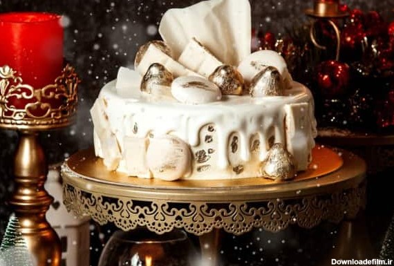 کیک تولد دخترانه زمستانی شیک