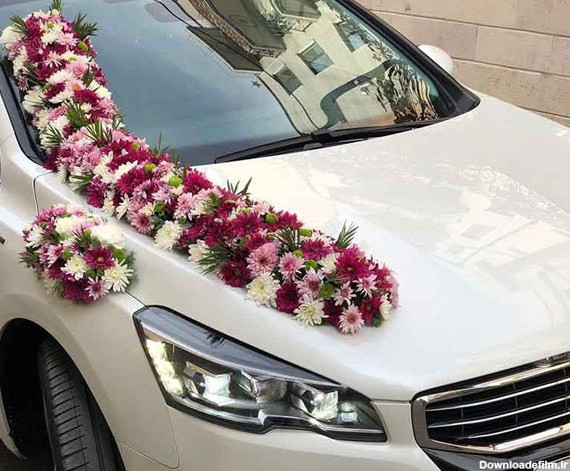 مدل ماشین عروس جدید با گل آرایی بسیار شیک و لاکچری - مگسن