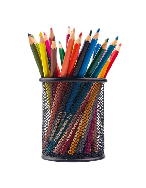 دانلود طرح مداد رنگی های داخل جا مدادی