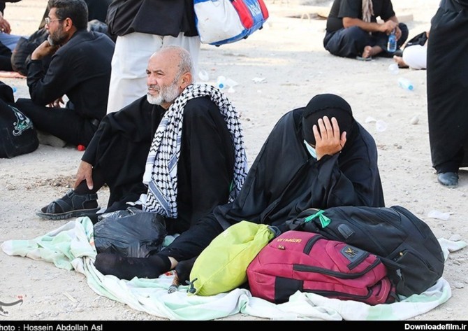 زائران اربعین حسینی در مرز شلمچه (عکس)