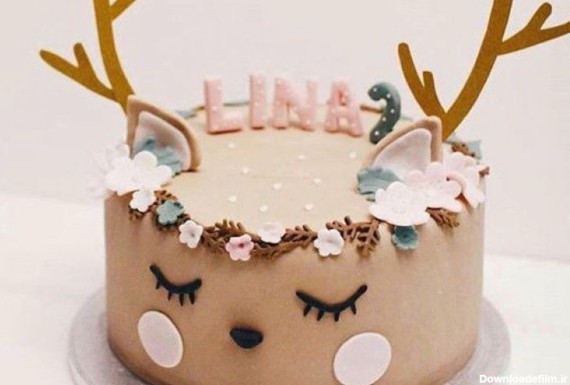 کیک دخترانه جذاب زمستانی