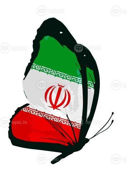 عکس نقاشی پرچم ایران ساده