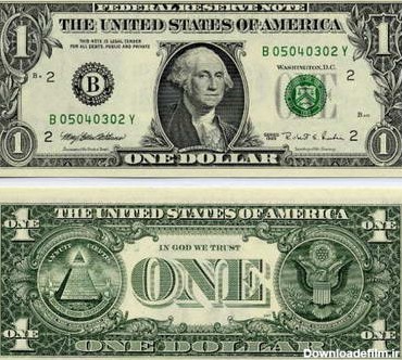 عکس جغد روی دلار