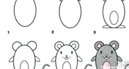 نقاشی کودکانه موش - عکس نودی