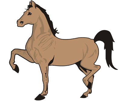 عکس نقاشی اسب کارتونی cartoon drawing horse