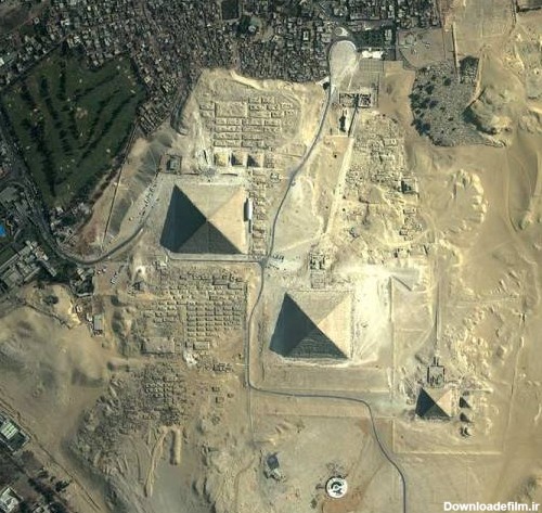 عکس فضایی ناسا از اهرام ثلاثه در مصر