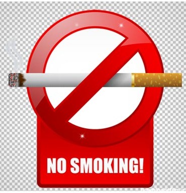 کلیپ آرت تابلو و علامت " سیگار کشیدن ممنوع " با فرمت png