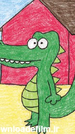 نقاشی گام به گام تمساح کارتونی - پنجره ای به دنیای کودکان